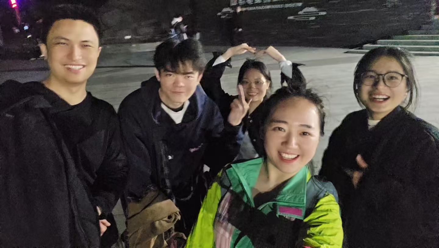合个影